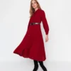 Dark Red Elegance Dress