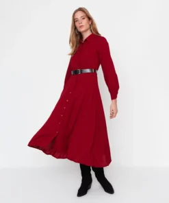 Dark Red Elegance Dress